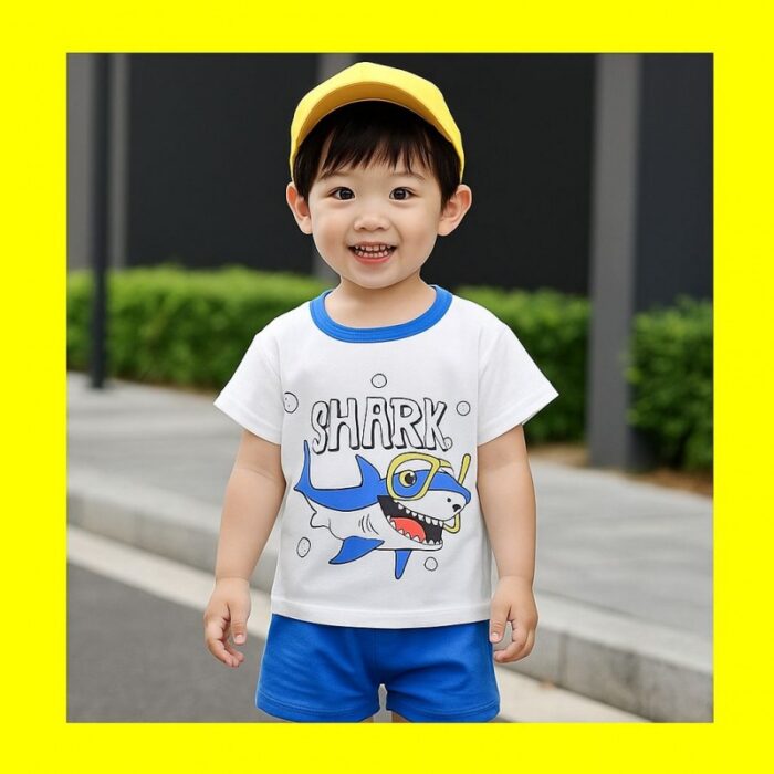 103387686_689c49f797266 طقم قطعتين للأطفال لون أبيض وأزرق - الصورة 1