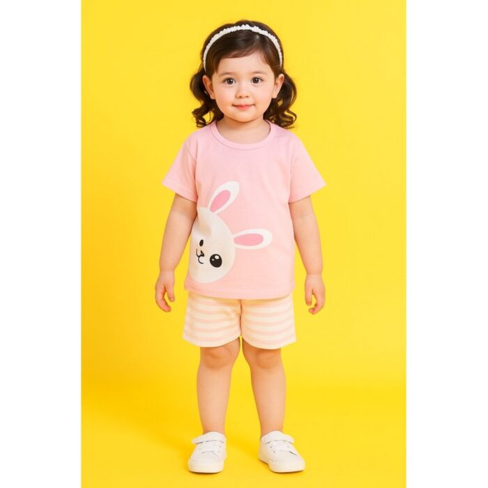 103387688_689c49fb9f005 طقم للأطفال قطعتين لون زهري - الصورة 1