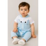 أفرهول للأطفال لون أزرق و أبيض