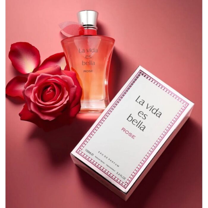 103387709_689c4a297c959 La Vida Es Bella Rose EDP by Fragrance World For Women 100ml - الصورة 1
