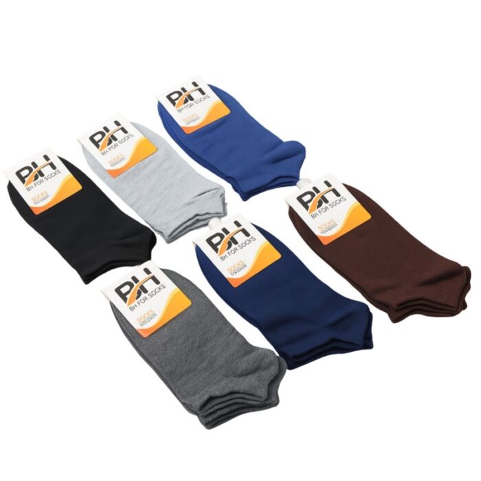 ⁦جوارب قصيرة الطول من BH (12 زوج) للجنسين بألوان متعددة⁩ - الصورة ⁦3⁩