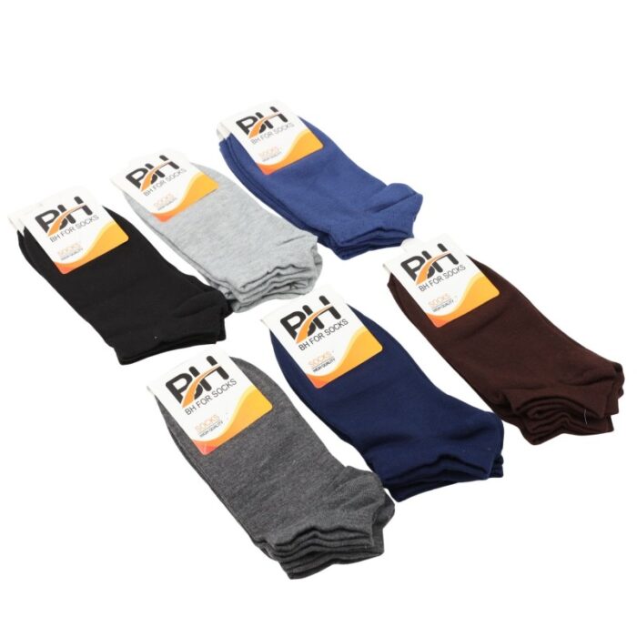 ⁦جوارب قصيرة الطول من BH (12 زوج) للجنسين بألوان متعددة⁩ - الصورة ⁦5⁩