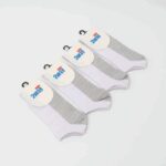 ⁦جوارب سوكت قصيرة الطول من 2way (4 أزواج) للاطفال بألوان متعددة⁩ - الصورة ⁦2⁩