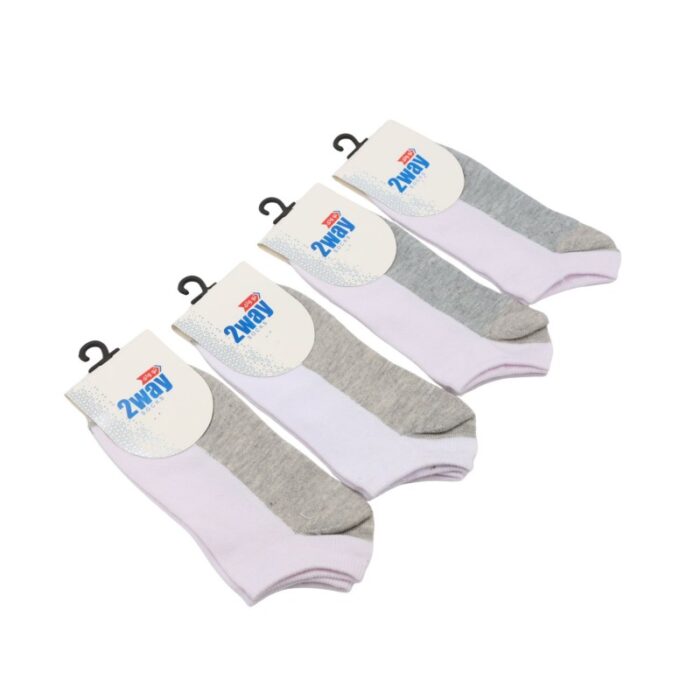 ⁦جوارب سوكت قصيرة الطول من 2way (4 أزواج) للاطفال بألوان متعددة⁩ - الصورة ⁦3⁩