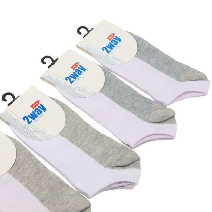⁦جوارب سوكت قصيرة الطول من 2way (4 أزواج) للاطفال بألوان متعددة⁩ - الصورة ⁦4⁩