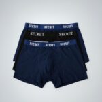 ⁦طقم بوكسر رجالي (3 قطع) بألوان متعددة⁩ - الصورة ⁦3⁩