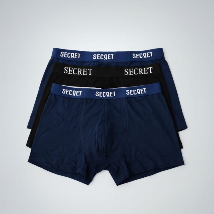 ⁦طقم بوكسر رجالي (3 قطع) بألوان متعددة⁩ - الصورة ⁦3⁩