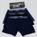 ⁦طقم بوكسر رجالي (3 قطع) بألوان متعددة⁩ - الصورة ⁦4⁩