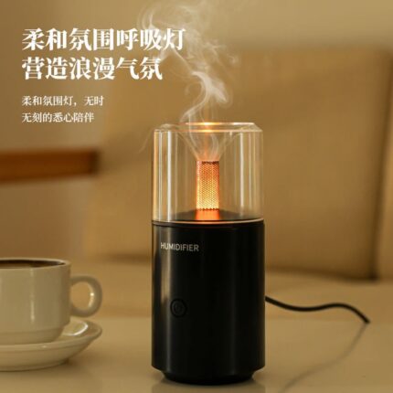 فواحة هواء بمصابيح USB، ومرطب كهربائي بالموجات فوق الصوتية، ومرطب هواء للمنزل والسيارة