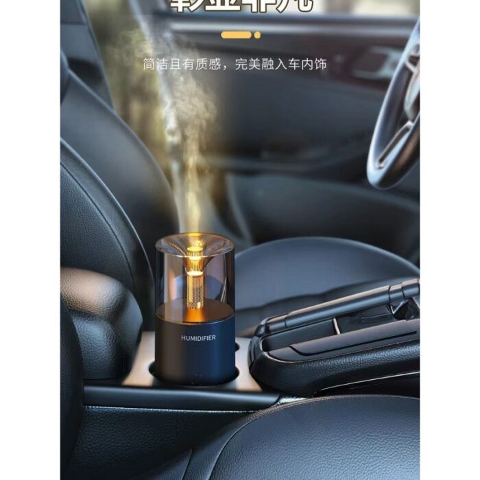 ⁦فواحة هواء بمصابيح USB، ومرطب كهربائي بالموجات فوق الصوتية، ومرطب هواء للمنزل والسيارة⁩ - الصورة ⁦8⁩