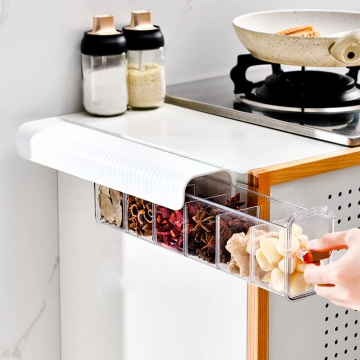 ⁦مجموعة تنظيم حائط شفافة متعددة الوظائف من 3 أدراج⁩ - الصورة ⁦4⁩