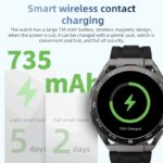 ⁦ساعة سيليكون للرجال لون أسود⁩ - الصورة ⁦7⁩