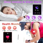 ⁦ساعة ذكية سيليكون لون بنفسجي⁩ - الصورة ⁦3⁩