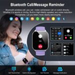 ⁦ساعة ذكية سيليكون لون بنفسجي⁩ - الصورة ⁦4⁩