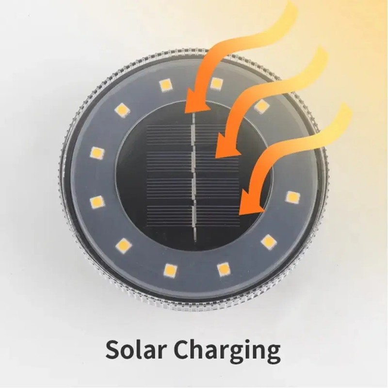 ⁦مصباح أرضي يعمل بالطاقة الشمسية 4 قطع⁩ - الصورة ⁦1⁩