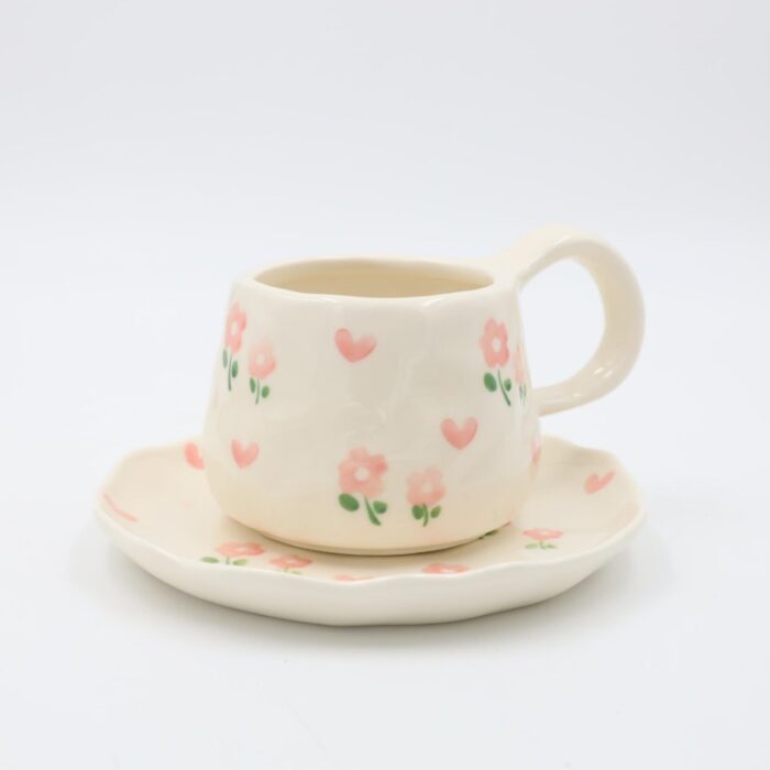 103387864_68a17968742a5 مج هاند ميد حجم كبير مع صحن - الصورة 1