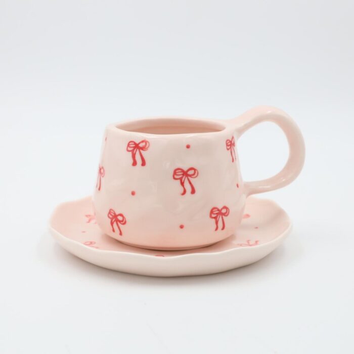 103387867_68a1796b212a0 مج هاند ميد حجم كبير مع صحن - الصورة 1