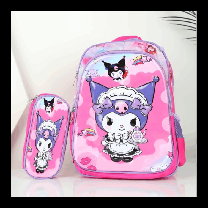 103387933_68a17a096284f شنطة مدرسة مقاس 16 انش لون زهري - الصورة 1