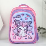 ⁦شنطة مدرسة مقاس 16 انش لون بنفسجي⁩ - الصورة ⁦5⁩