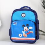 شنطة مدرسة مع مقلمة بتصميم ميكي ماوس مقاس 15 انش لون كحلي