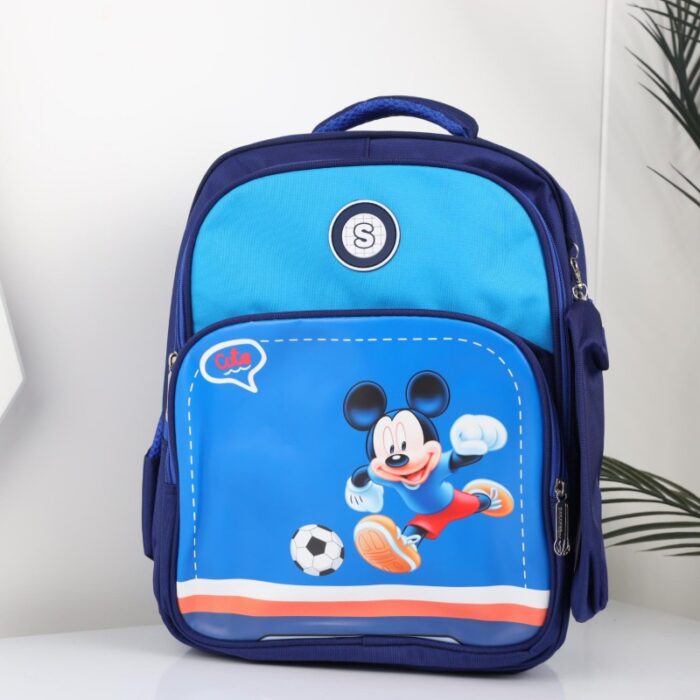 103387942_68a17a19659e4 شنطة مدرسة مع مقلمة بتصميم ميكي ماوس مقاس 15 انش لون كحلي - الصورة 1
