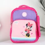 ⁦شنطة مدرسة بتصميم ميني ماوس مقاس 15 انش لون زهري⁩ - الصورة ⁦3⁩