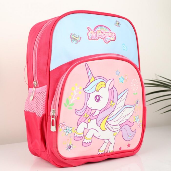 103387955_68a17a2b031ff شنطة روضة بتصميم يونيكورن 13 انش لون فوشي - الصورة 1