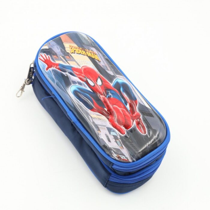 ⁦مقلمة بتصميم سوبر مان مقاس 23.5×10 سم لون أزرق⁩ - الصورة ⁦2⁩