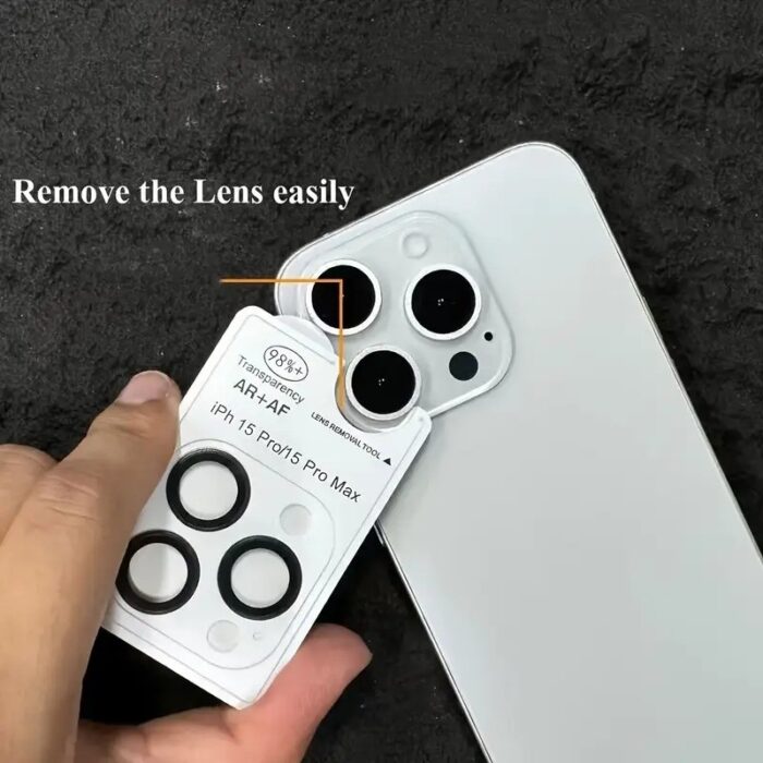 ⁦حماية عدسة الياقوت الاصلية لكاميرا ايفون 16 برو ماكس⁩ - الصورة ⁦3⁩