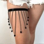 ⁦اكسسوار للفخذ للنساء لون أسود⁩ - الصورة ⁦3⁩