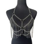 ⁦اكسسوار للصدر للنساء لون فضي مع هدية⁩ - الصورة ⁦2⁩