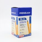 ⁦علبة أقلام حبر مثلث أزرق Pensan موديل TR-23 ( 50 قلم ) 1مم⁩ - الصورة ⁦3⁩