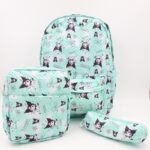 ⁦شنطة مدرسية 18انش 3 قطع لون أخضر⁩ - الصورة ⁦2⁩