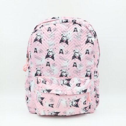 شنطة مدرسية 18انش 3 قطع لون زهري