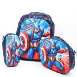 ⁦شنطة مدرسية 16 انش 3 قطع مع عرباية جر للشناتي⁩ - الصورة ⁦2⁩