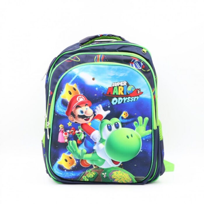 ⁦شنطة مدرسية 16 انش 3 قطع مع عرباية جر للشناتي⁩ - الصورة ⁦2⁩