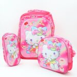 ⁦شنطة مدرسية 16 انش 3 قطع مع عرباية جر للشناتي⁩ - الصورة ⁦2⁩