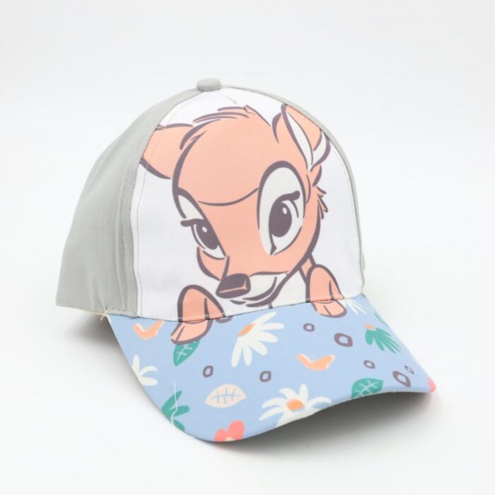 103388139_68a17b8d79b10 طاقية بناتي واقية من الشمس برسمة غزال ديزني لون رمادي - الصورة 1