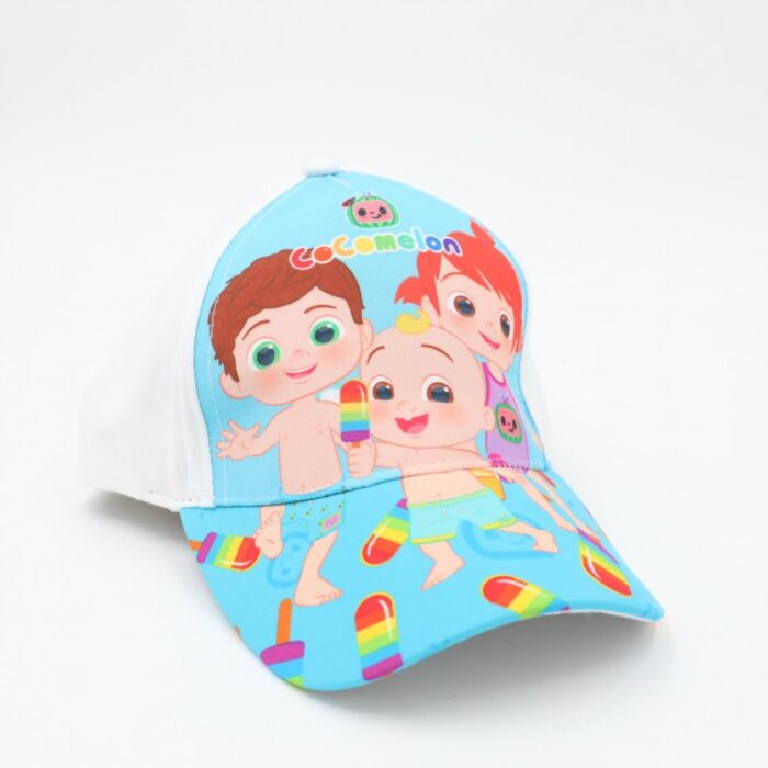103388144_68a17b938e974 طاقية أطفال واقية من الشمس رسوم كوكو ميلون لون أبيض - الصورة 1