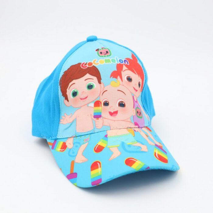 103388146_68a17b9539552 طاقية أطفال واقية من الشمس رسوم كوكو ميلون لون أزرق - الصورة 1