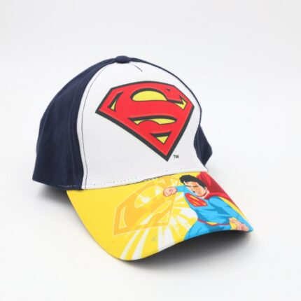 طاقية ولادي واقية من الشمس برسمة سبايدر مان لون كحلي