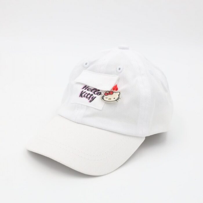 103388155_68a17b9edc9d2 طاقية أطفال واقية من الشمس برسمة هيلو كيتي لون أبيض - الصورة 1