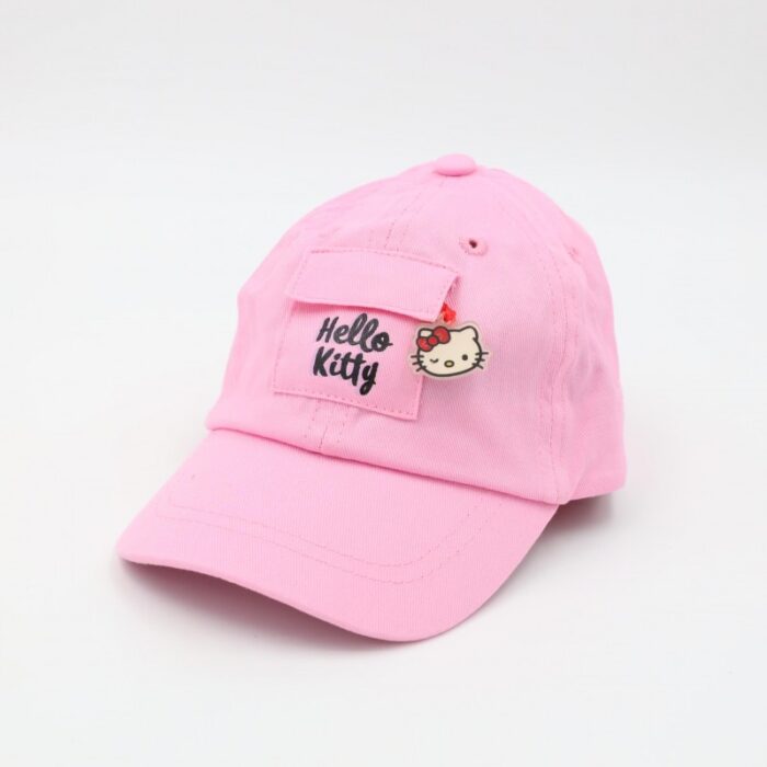 103388157_68a17ba0a9f14 طاقية أطفال واقية من الشمس برسمة هيلو كيتي لون زهري - الصورة 1