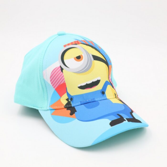 103388159_68a17ba2a0017 طاقية أطفال واقية من الشمس برسمة ذا مينيونز الشهير لون أخضر - الصورة 1