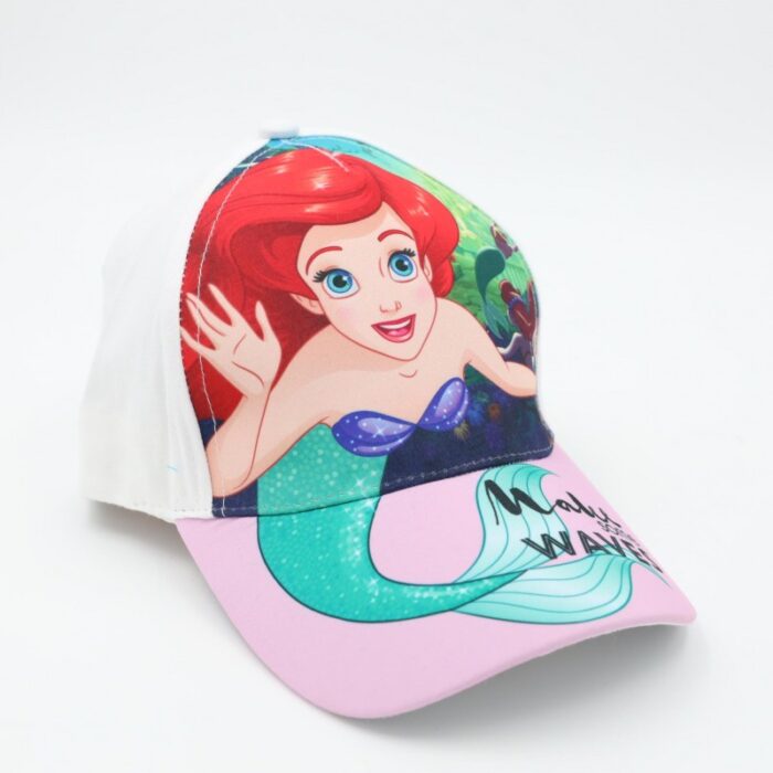 103388161_68a17ba745291 طاقية أطفال بناتي برسمة أميرات ديزني لون أبيض - الصورة 1