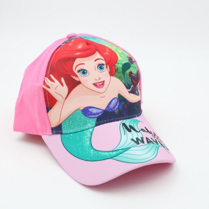 103388162_68a17ba8192a7 طاقية أطفال بناتي برسمة أميرات ديزني لون زهري - الصورة 1