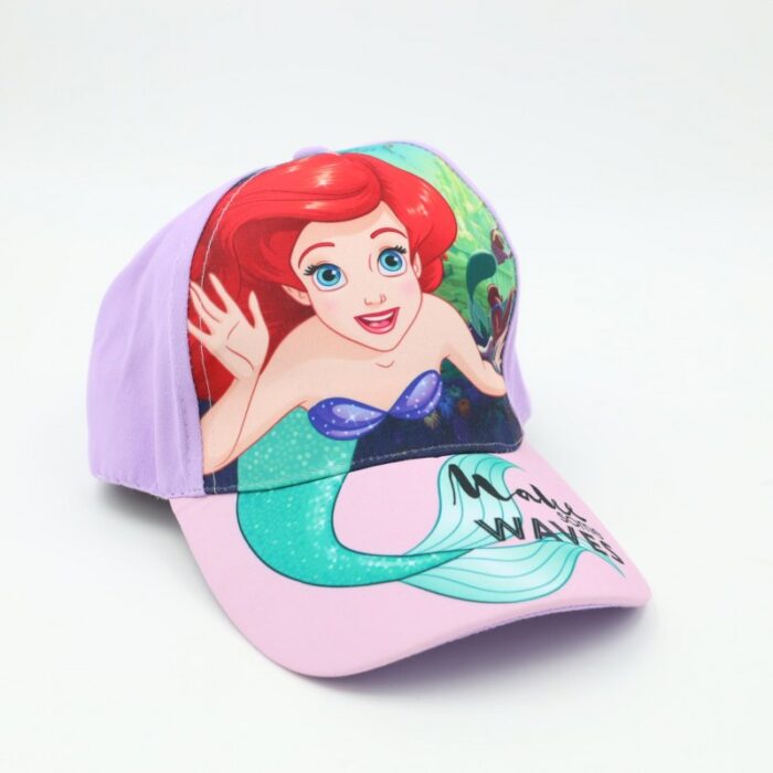 103388163_68a17ba8dd3e4 طاقية أطفال بناتي برسمة أميرات ديزني لون بنفسجي - الصورة 1