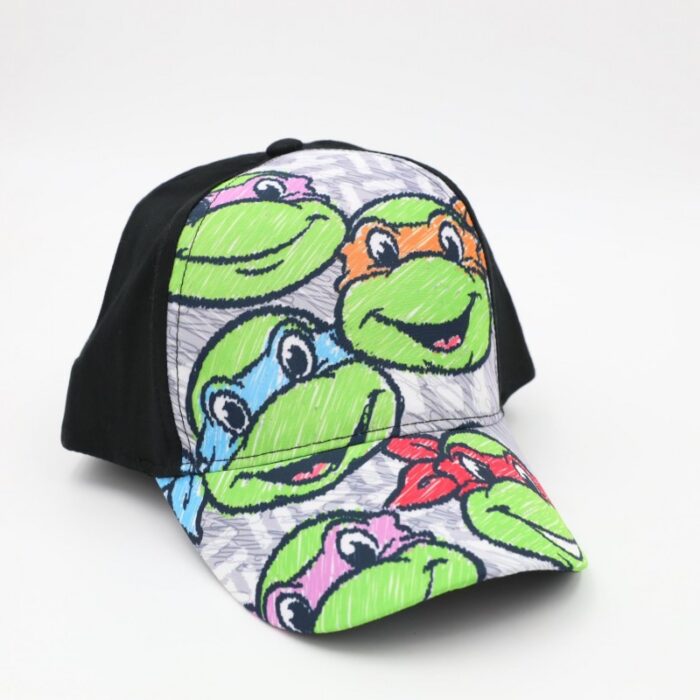 103388166_68a17babaa9b8 طاقية أطفال واقية من الشمس برسمة أبطال النينجا لون أسود - الصورة 1