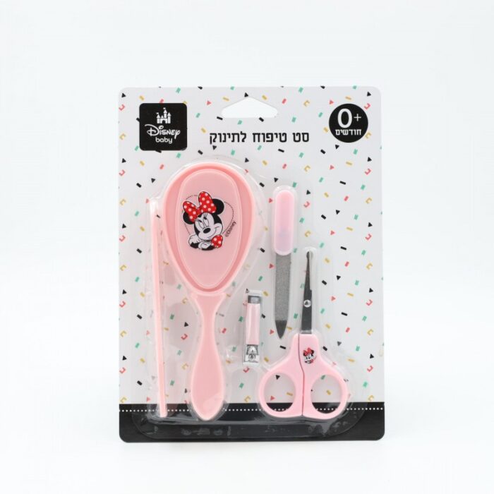 103388168_68a17badb31ed طقم عناية للاطفال حديثي الولادة من ديزني 5 قطع لون زهري - الصورة 1