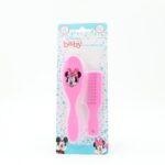 طقم فرشاية + مشط للاطفال من ديزني لون زهري